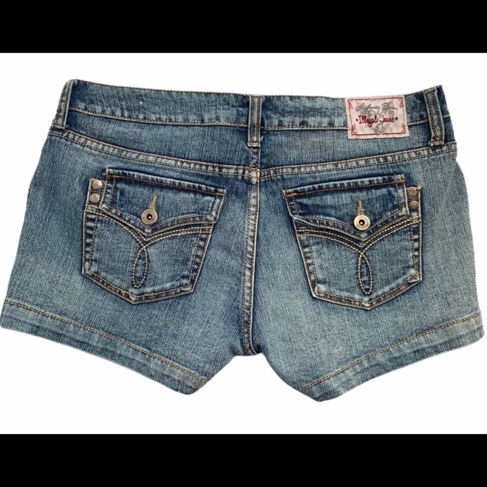Illegal Jeans denim jean shorts size 7